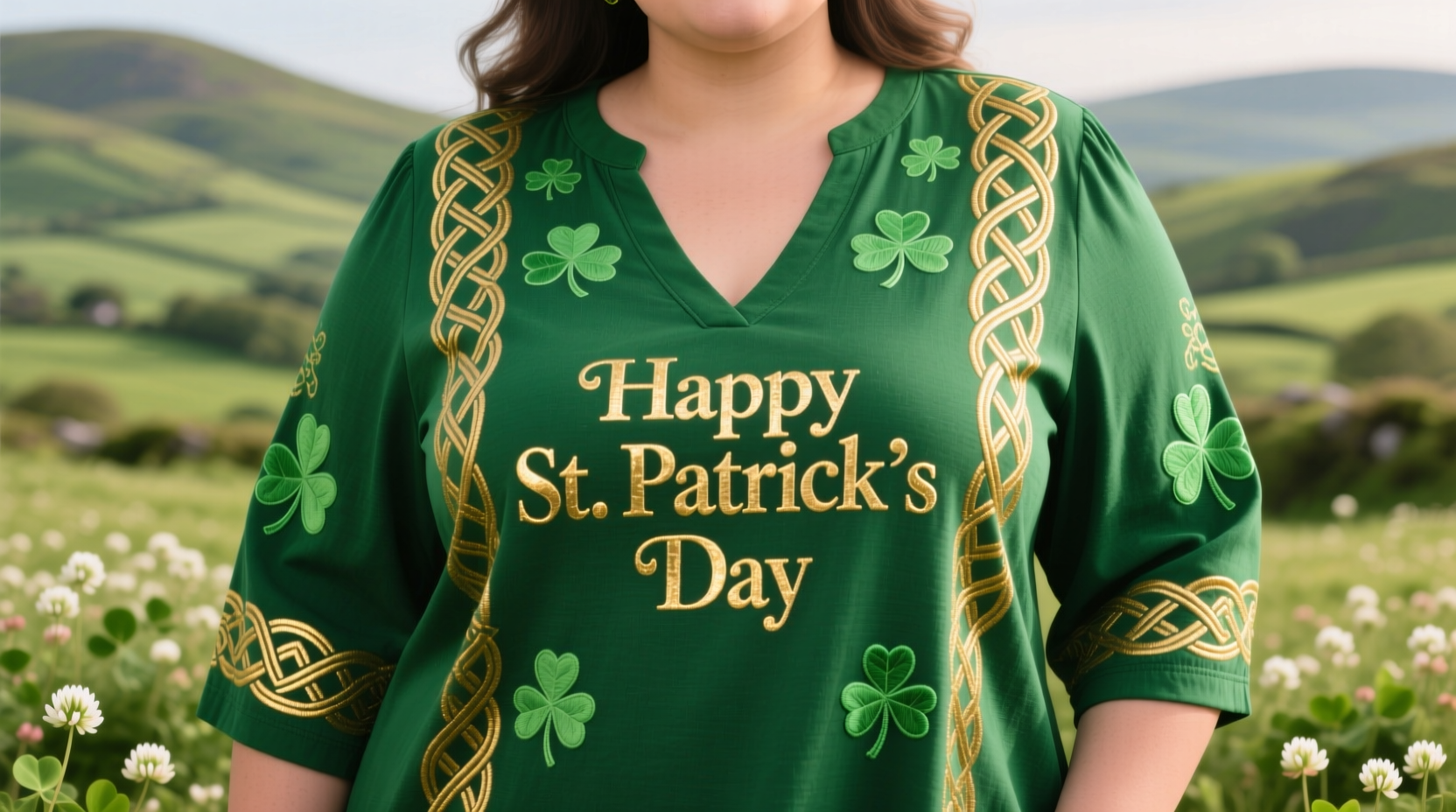 womens plus size st patricks day shirt