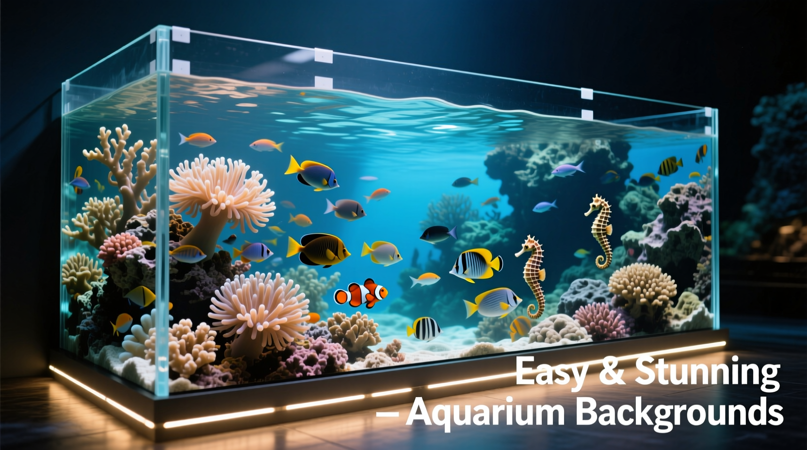 creative and easy methods to attach an aquarium background for a stunning underwater view