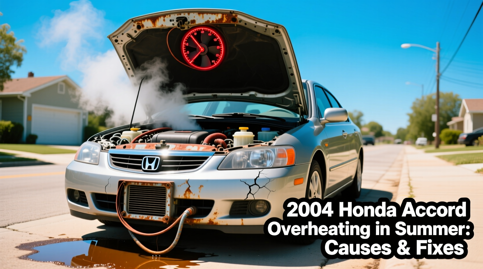 2004 accord overheating summer
