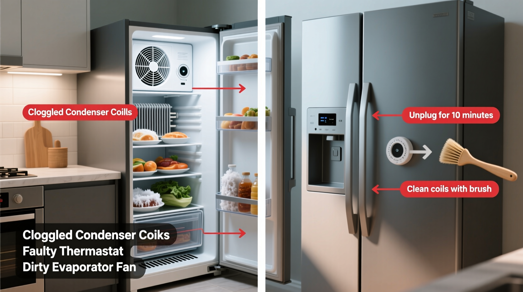 fridge not cooling common causes simple fixes
