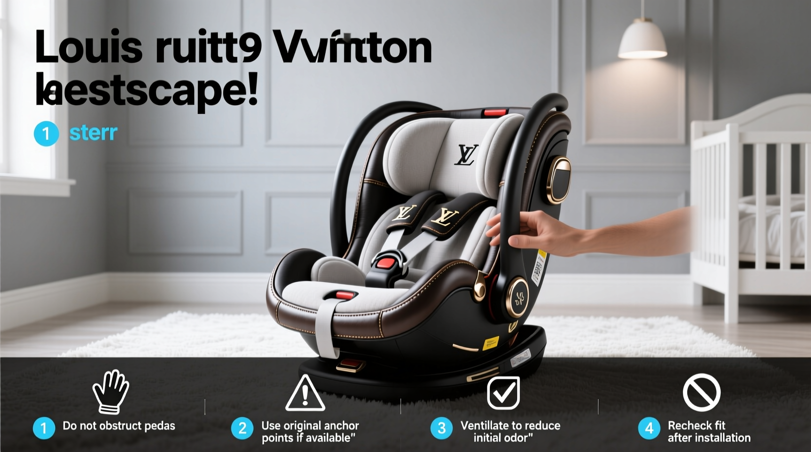 louis vuitton infant car seat covers