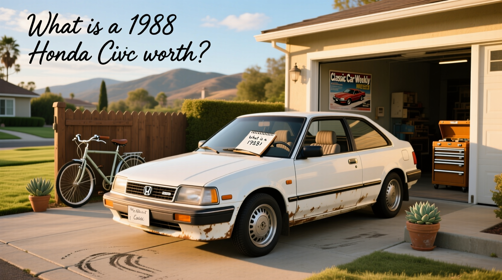 Honda Hatchback 1988 Front Angle