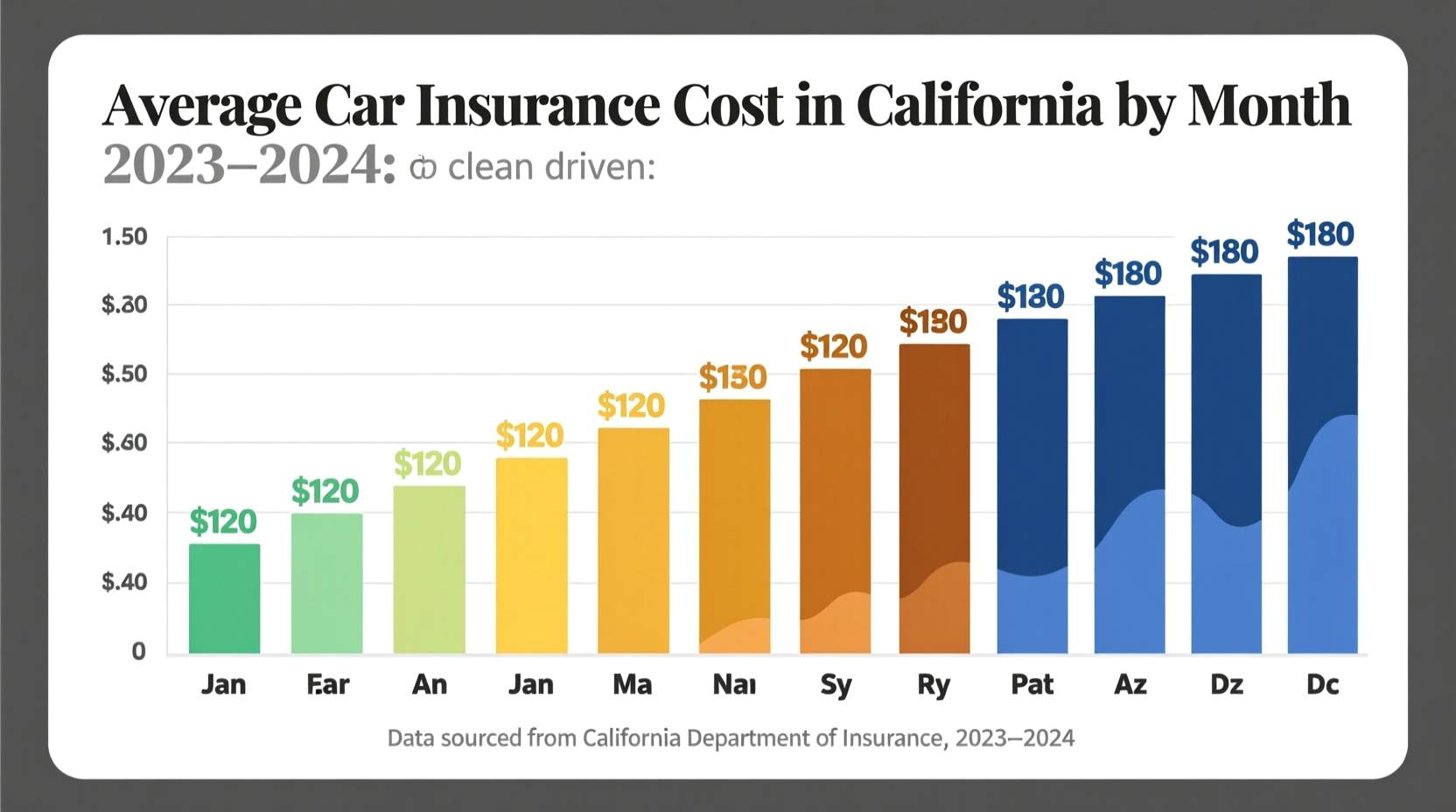 how much is car insurance per month in california
