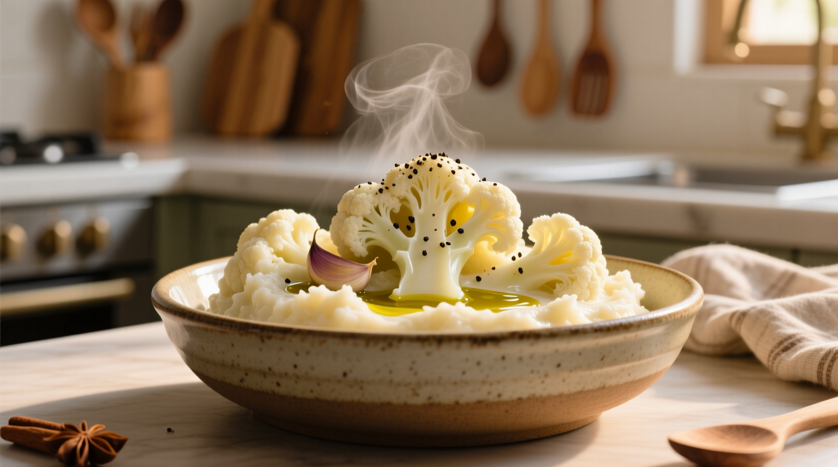 mashed cauliflower from frozen cauliflower