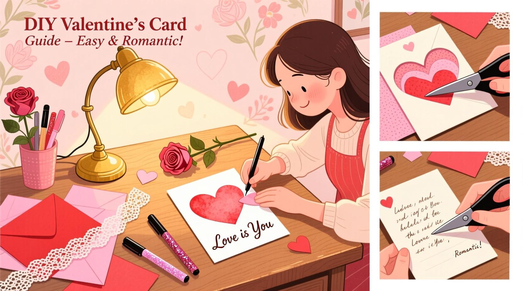 how to make valentines day greeting card