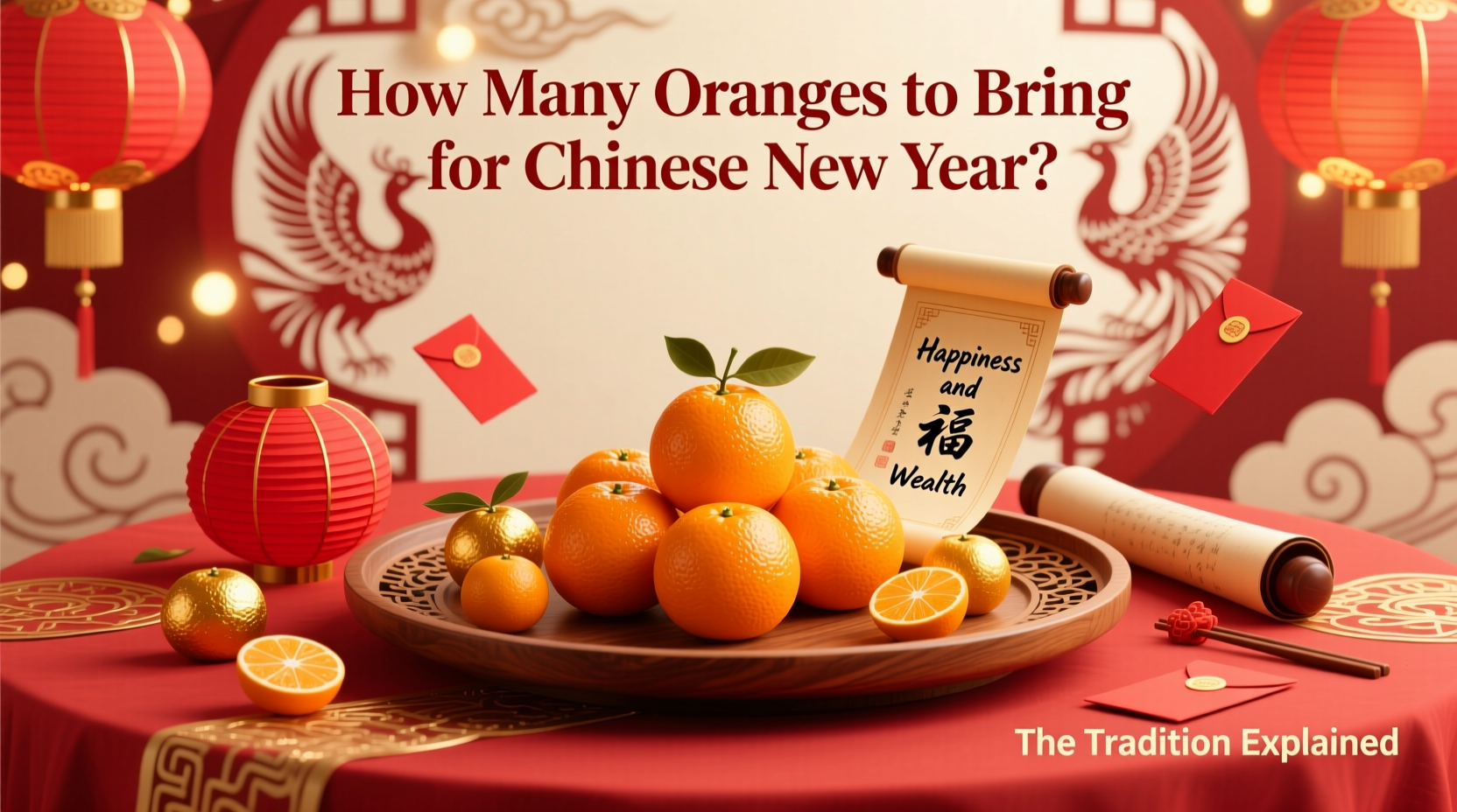 how many oranges to bring for chinese new year