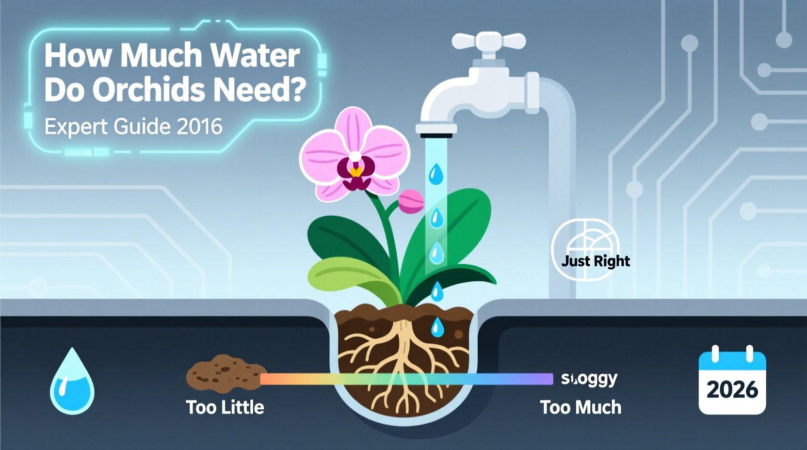how much water orchids