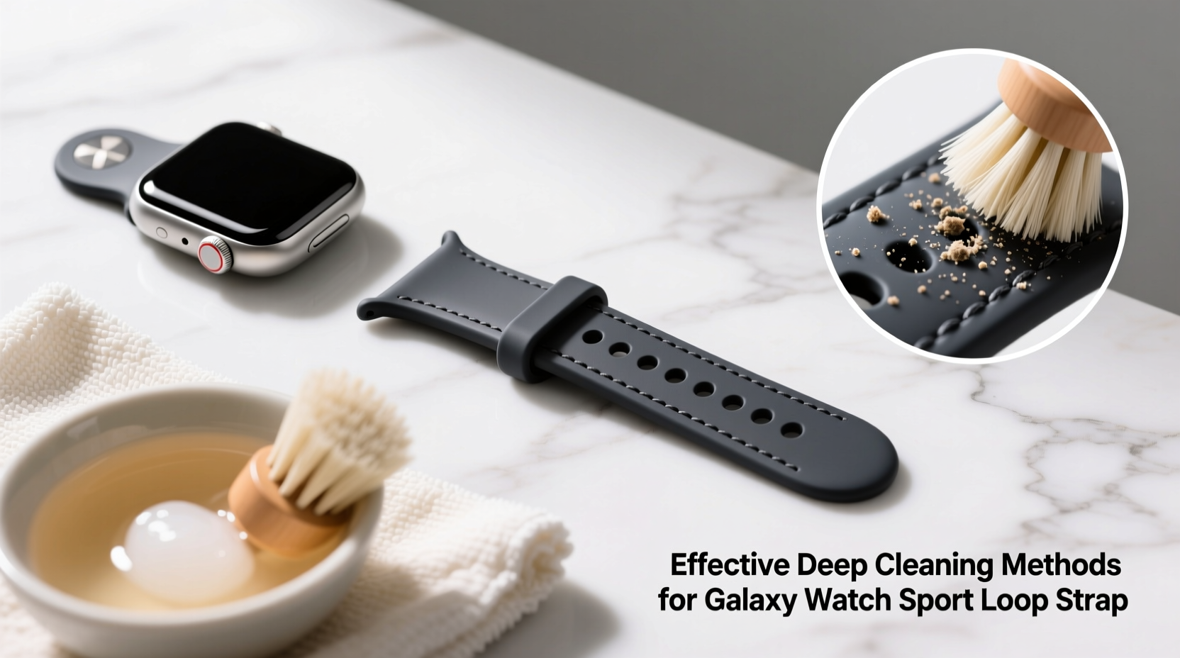 effective methods to deep clean and care for your galaxy watch sport loop strap