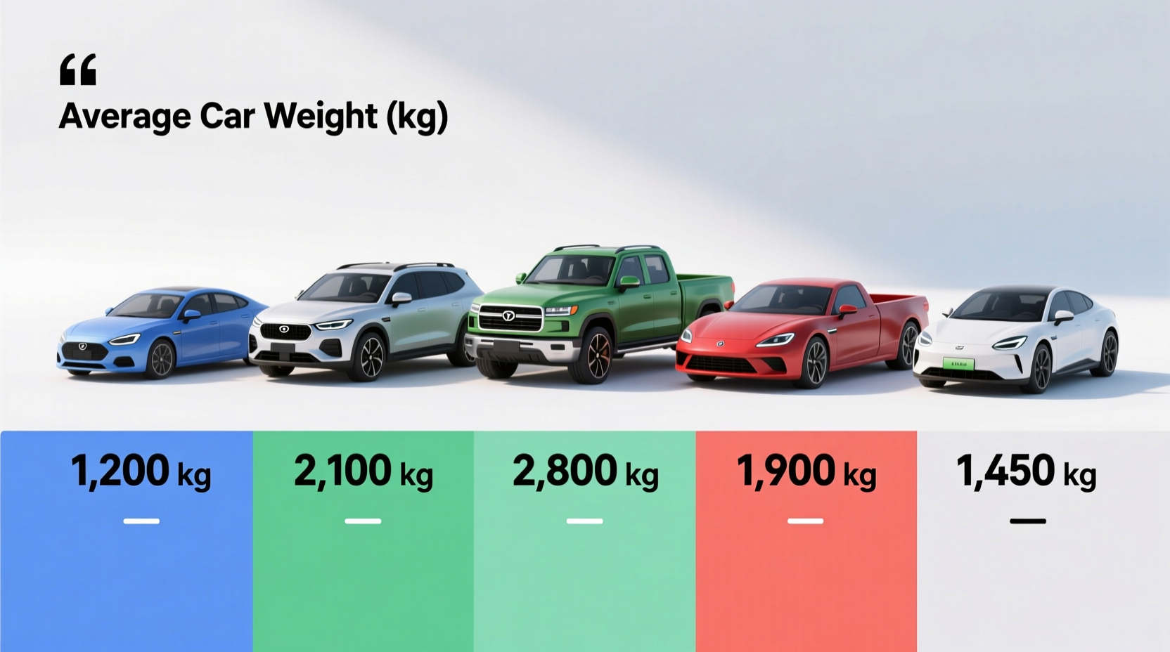 how much does a car weigh in kg