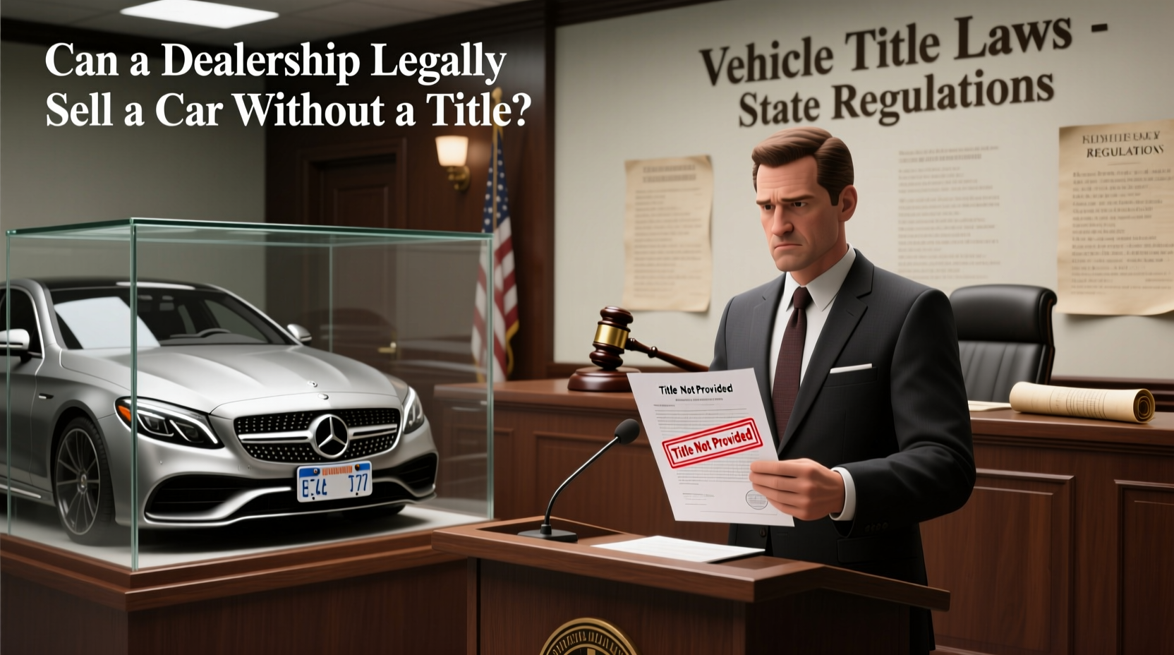 can a dealership sell a car without a title