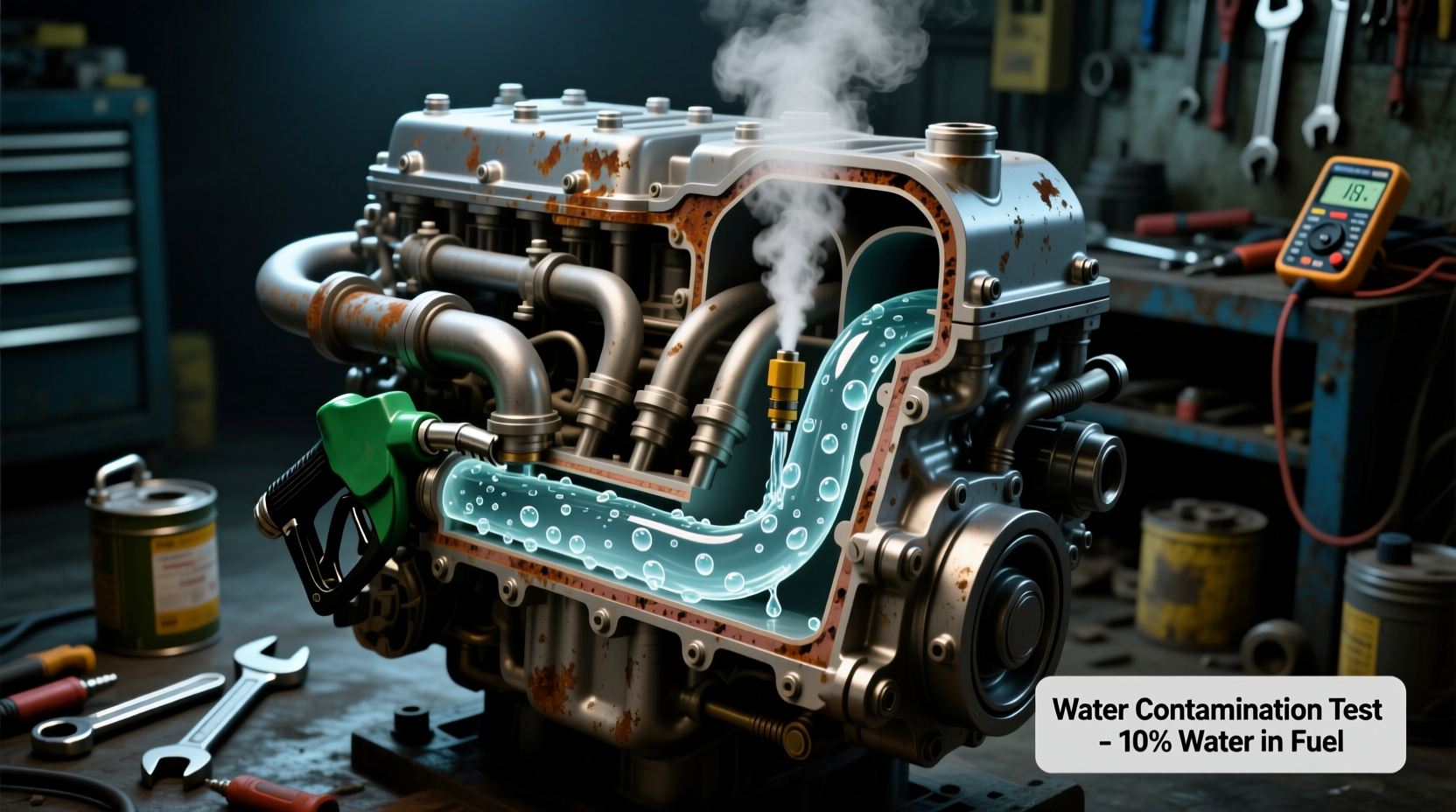 can a car run with water