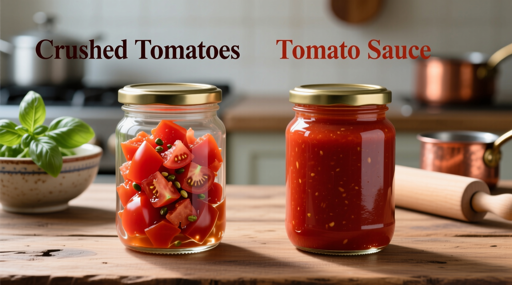 crushed tomatoes vs tomato sauce