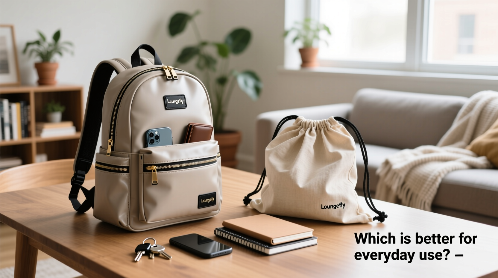 loungefly backpack vs drawstring bag which is actually better for everyday use