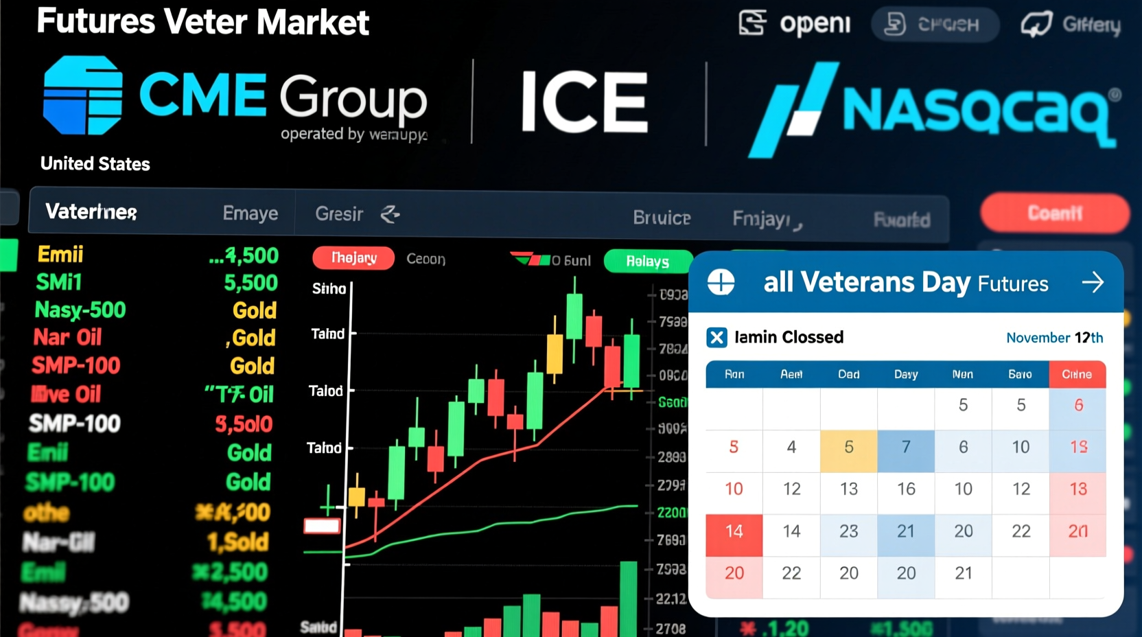 is the futures market open on veterans day