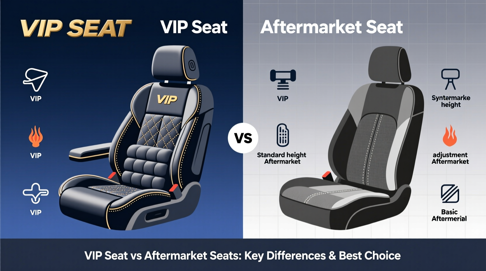 VIP Seat vs Aftermarket Seats: Key Differences & Best Choice