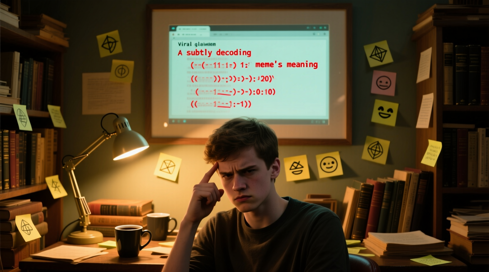 why he kinda decoding the meme its meaning