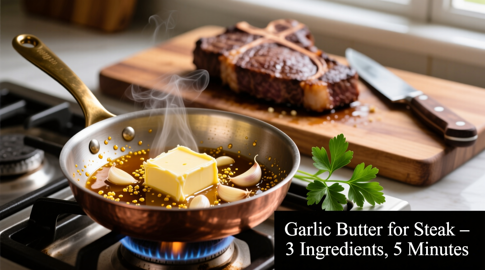 how to make garlic butter for steak