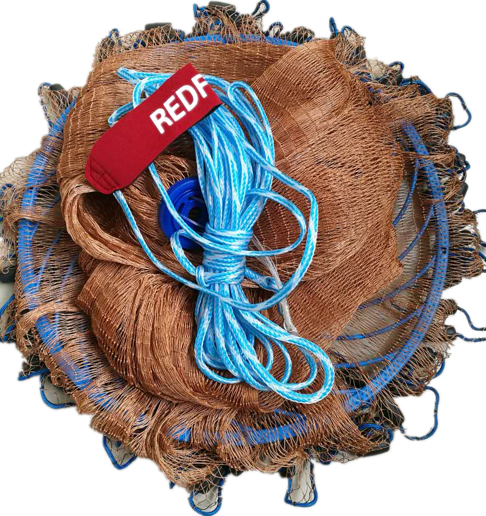 泰国品牌网格fishingnet鱼网撒网美国式铸型尼龙渔网批发