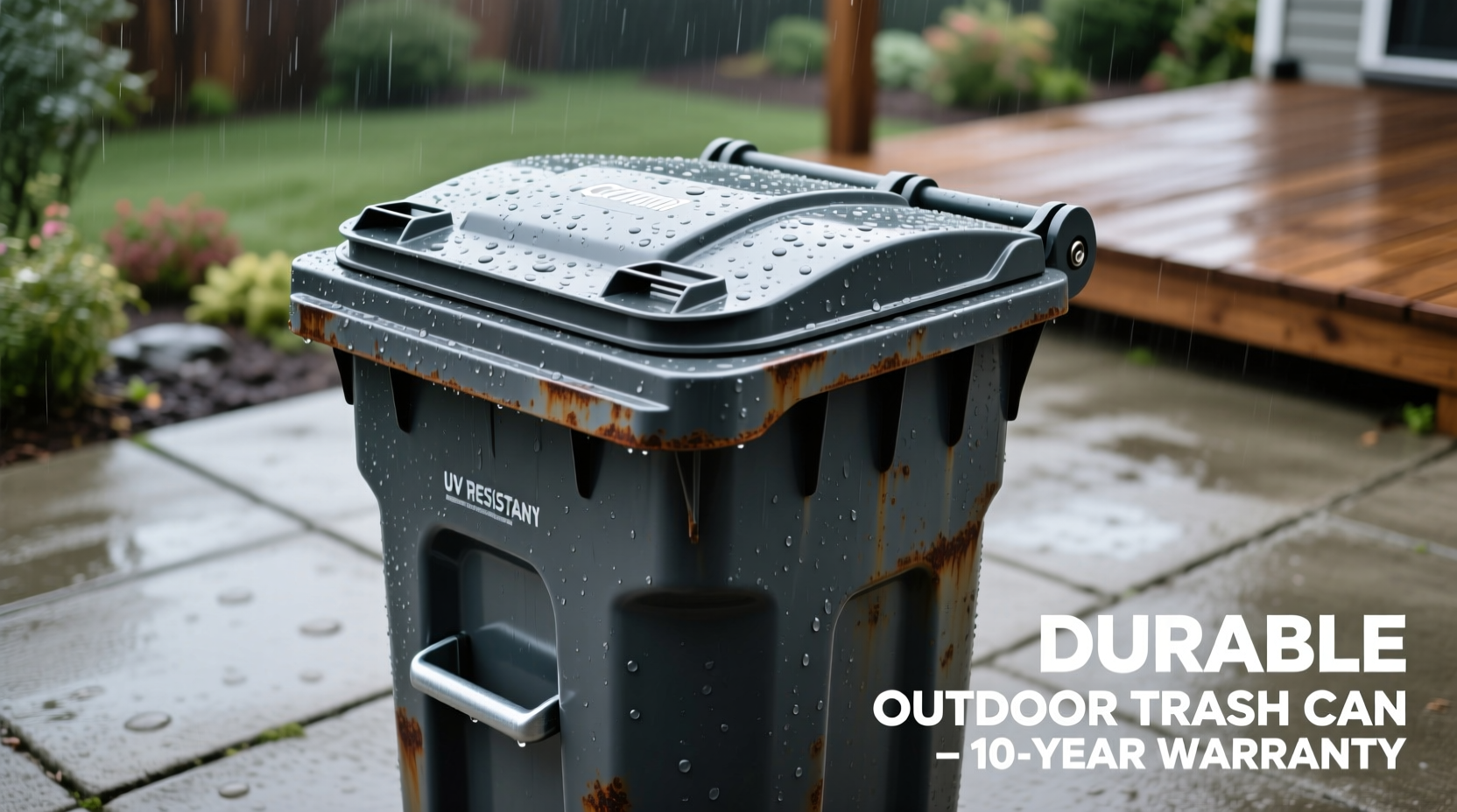 how to choose a durable trash can with a lid for long lasting outdoor use