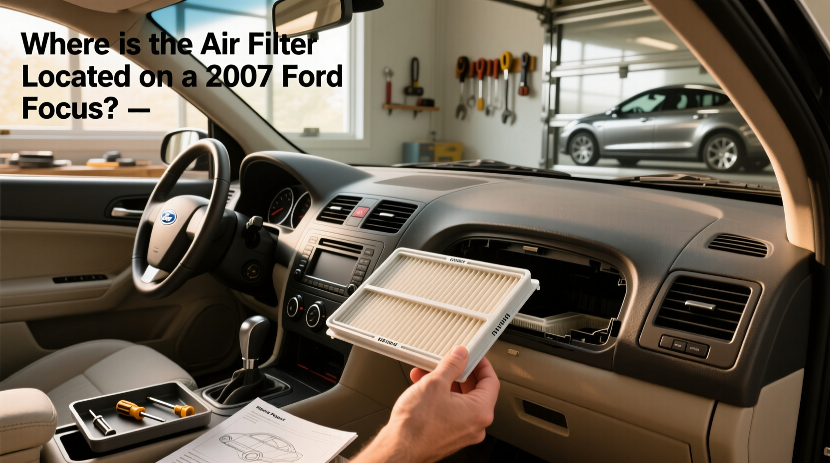 2007 ford focus cabin air filter location replacement