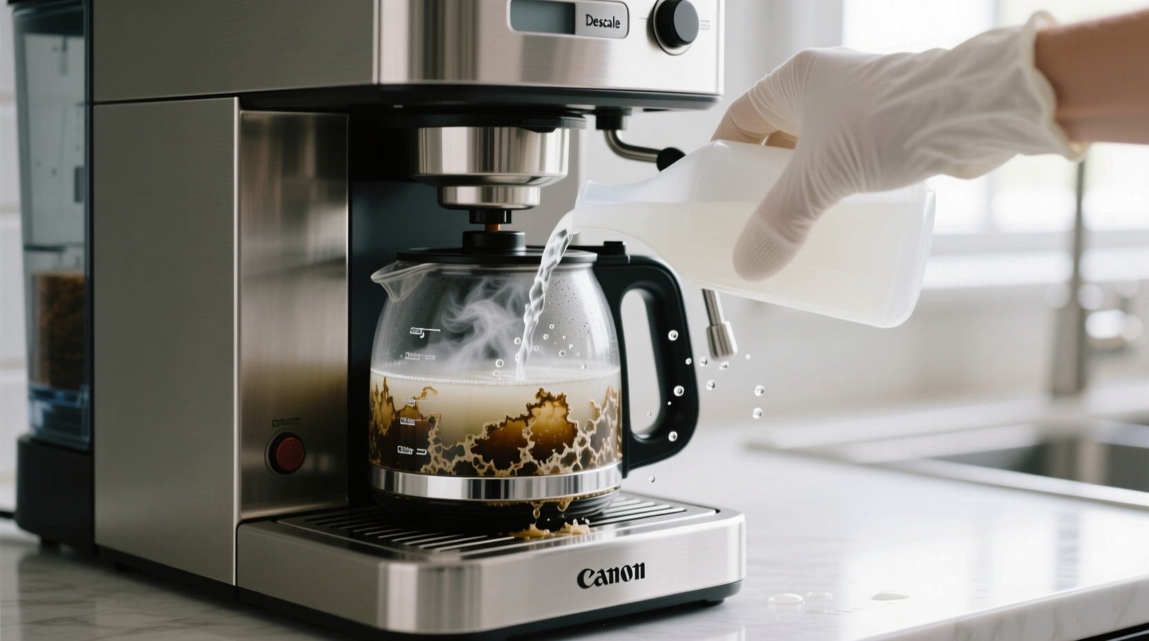 how to descale clean coffee maker