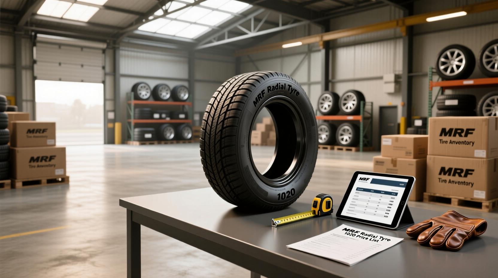 What is the MRF Radial Tyre 1020 price list for trucks?