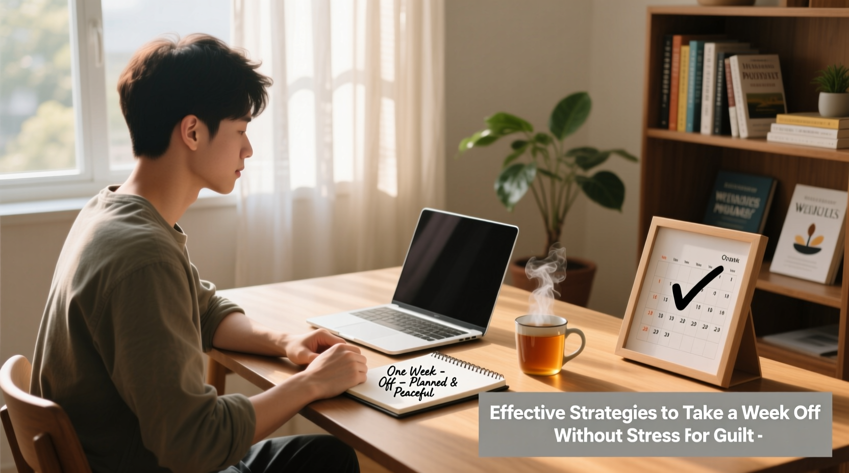 effective strategies to take a week off work without stress or guilt