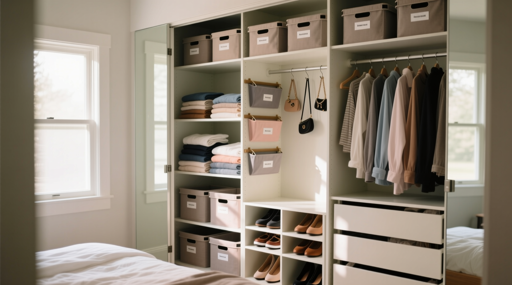 closet organizing hack