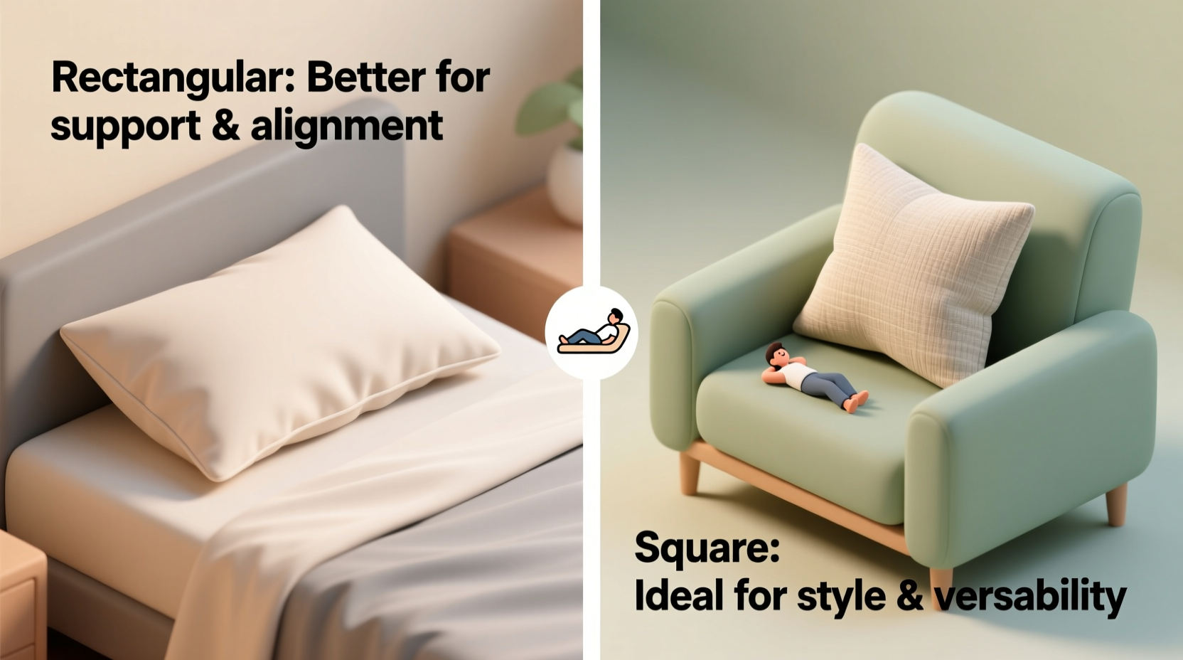 rectangular vs square pillow covers does the shape really matter for comfort