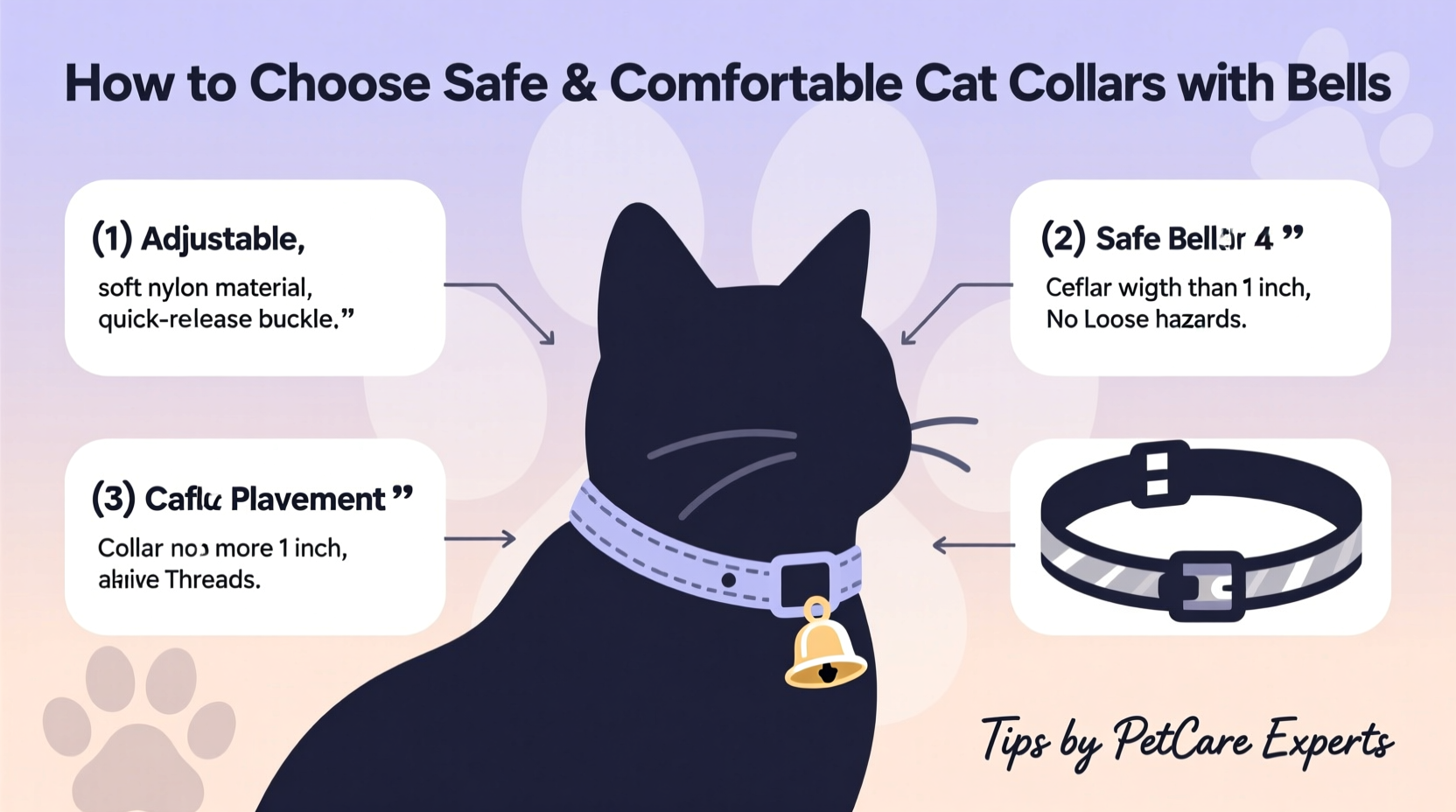 how to select safe and comfortable cat collars with bells for your feline friend