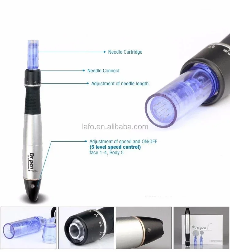 Rechargeable Microneedling dr pen derma roller pen ultima A1 microneedle