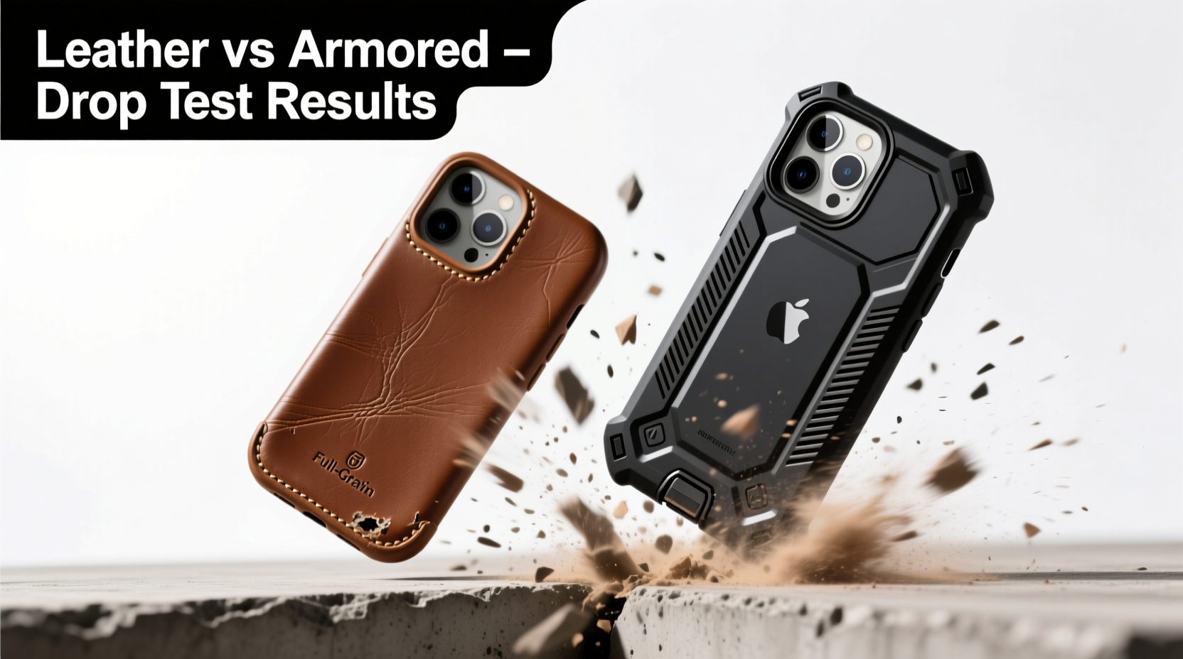 leather vs armored phone case which one actually survives a drop test