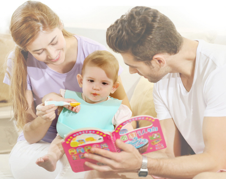 2022 Amazon Hot Sale Food Grade Wodoodporne silikonowe śliniaczki dla niemowląt Hurtownia z kieszenią Catcher 1