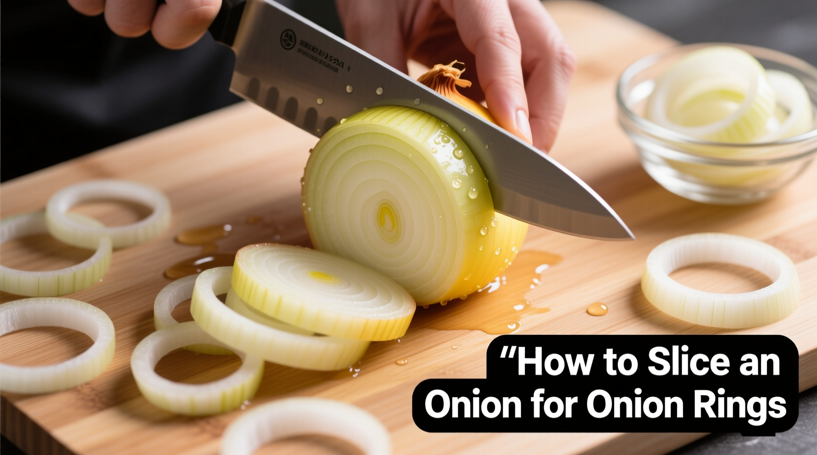 how to slice an onion for onion rings