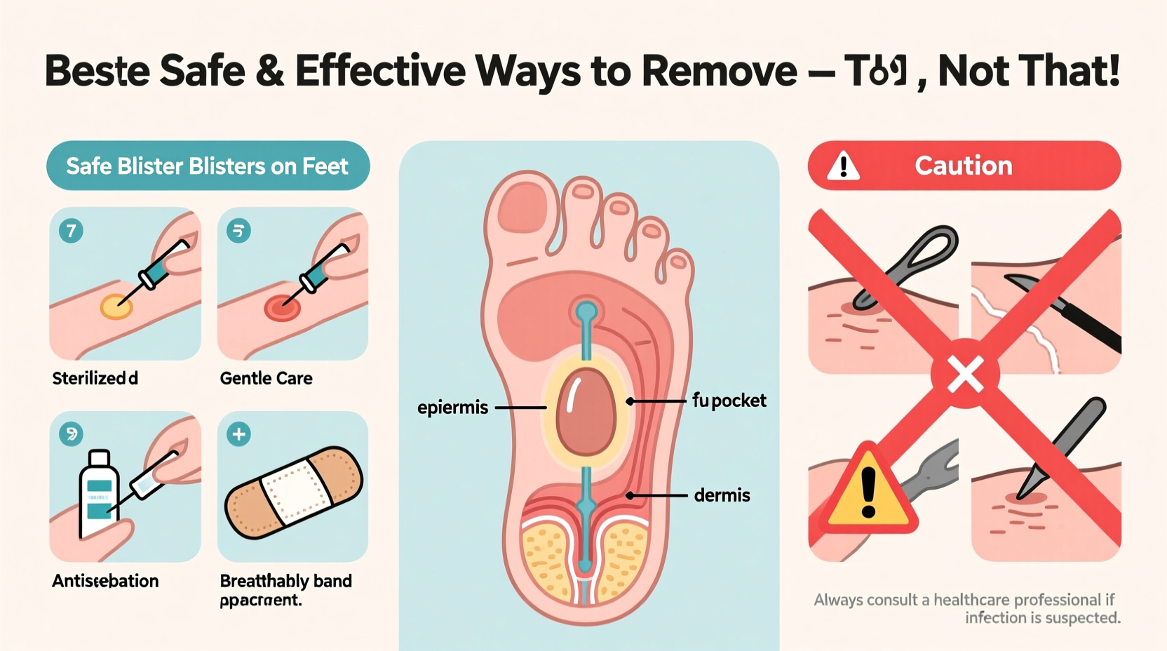 best way to remove blisters on feet safe and effective tips