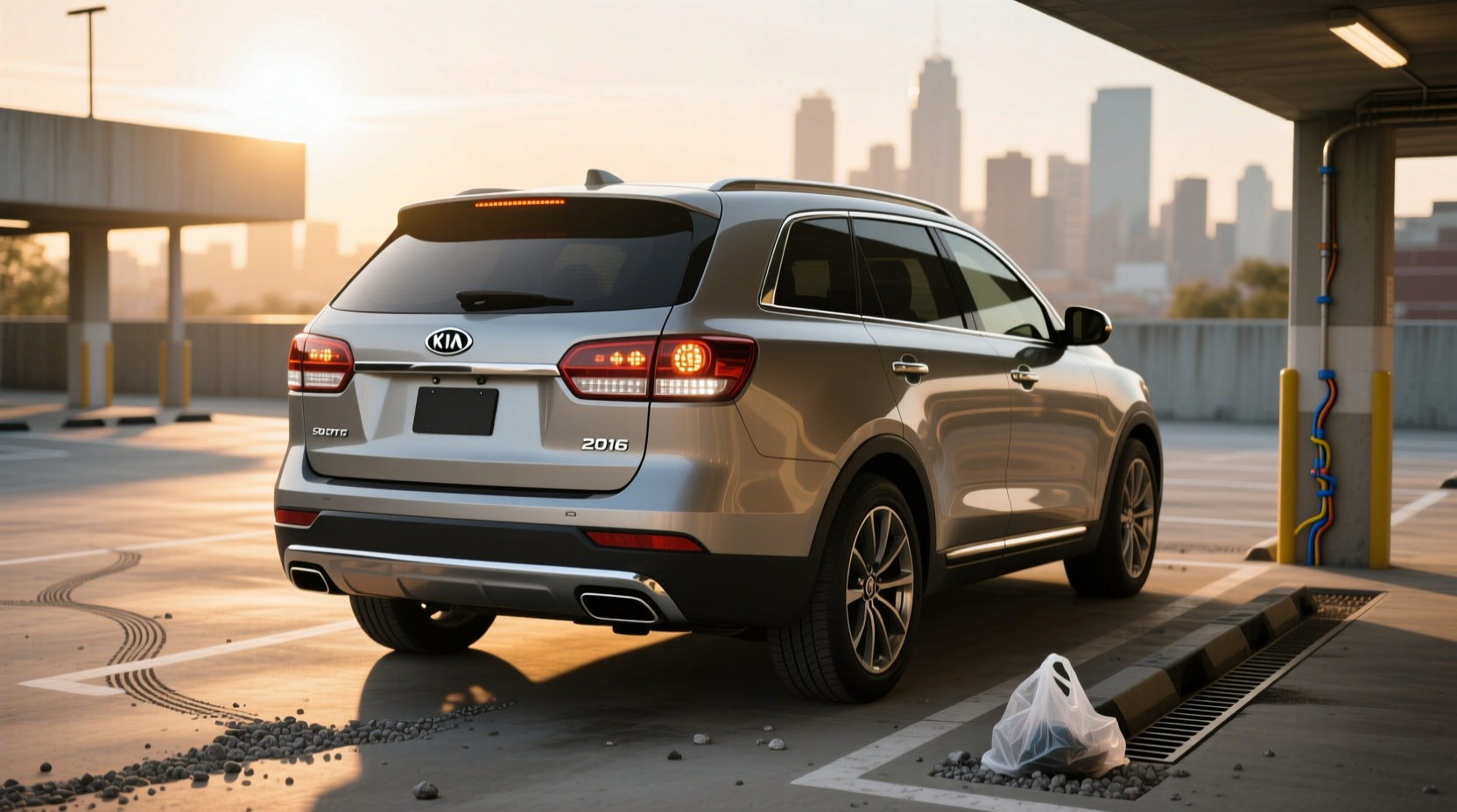 2016 kia sorento tail light bulb guide