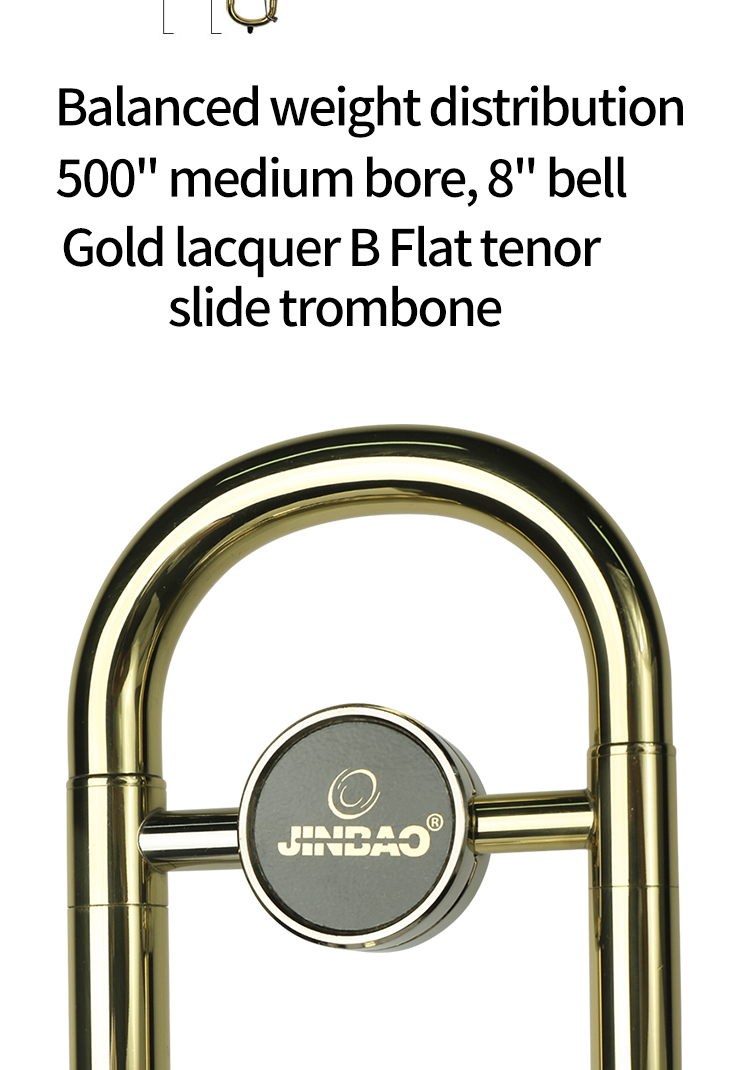 JinBao JBSL-700 Bb Tenor Slide Trombone with Gold Lacquer Finish