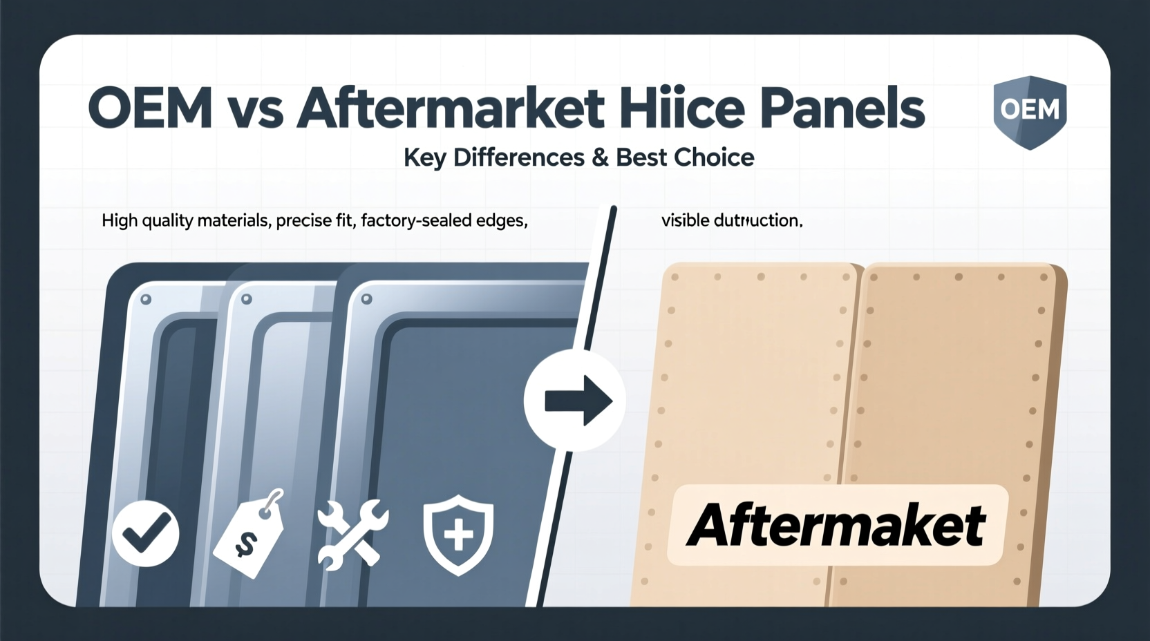 oem vs aftermarket hiace panels