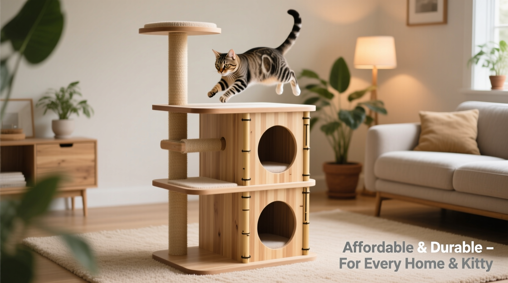 affordable and durable cat trees for every home and kitty