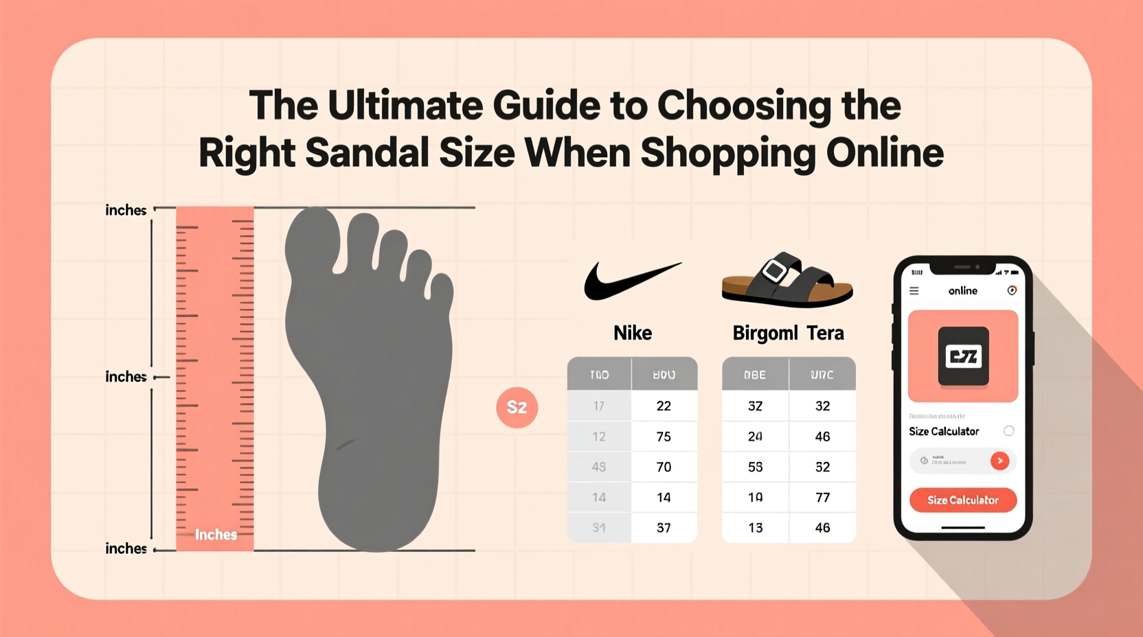 the ultimate guide to choosing the right sandal size when shopping online