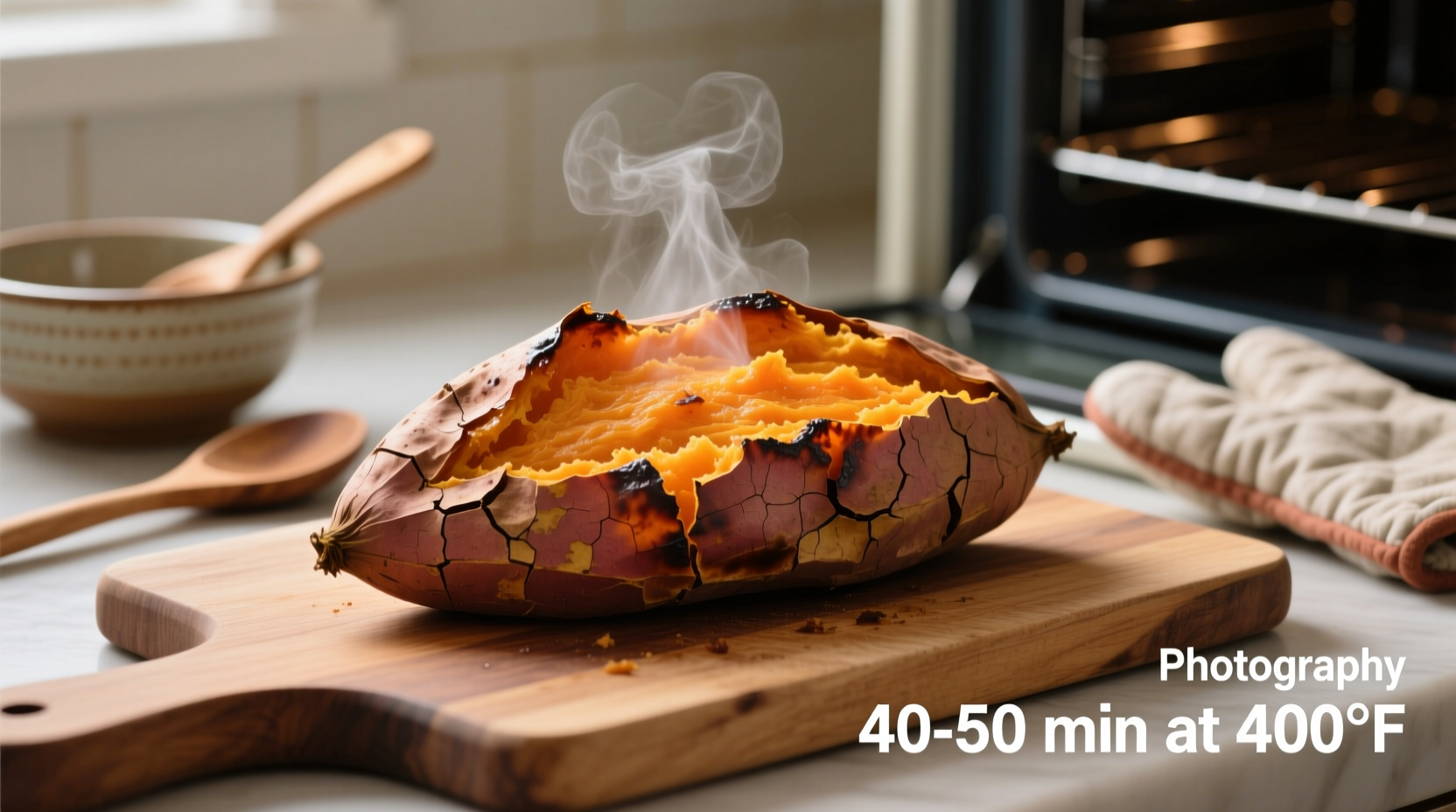 how long do you bake a sweet potato