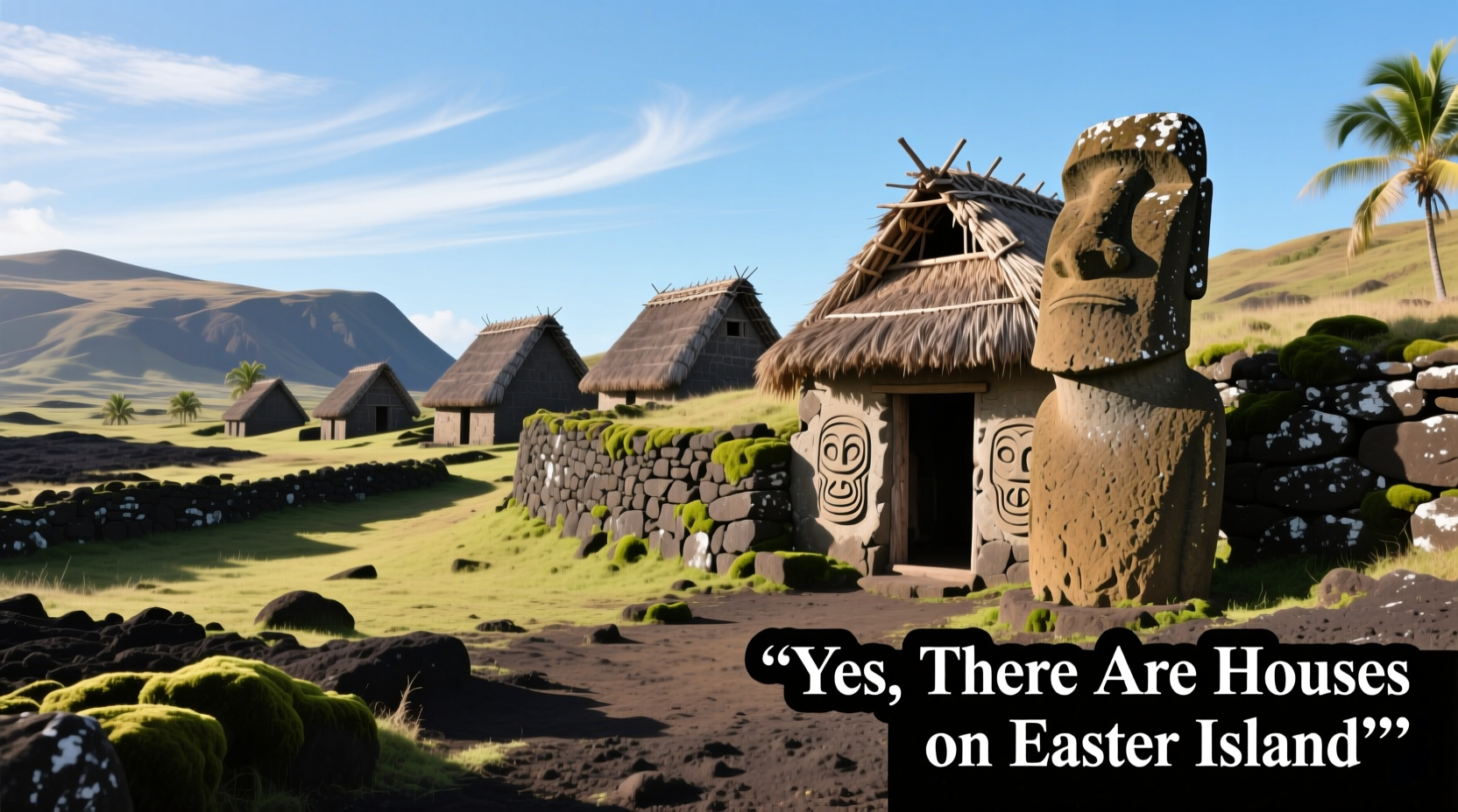 are there houses on easter island