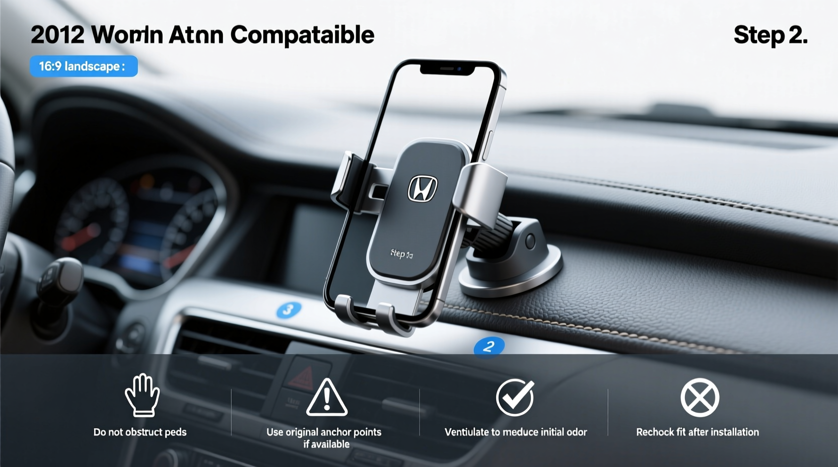 2012 honda accord cell phone mount