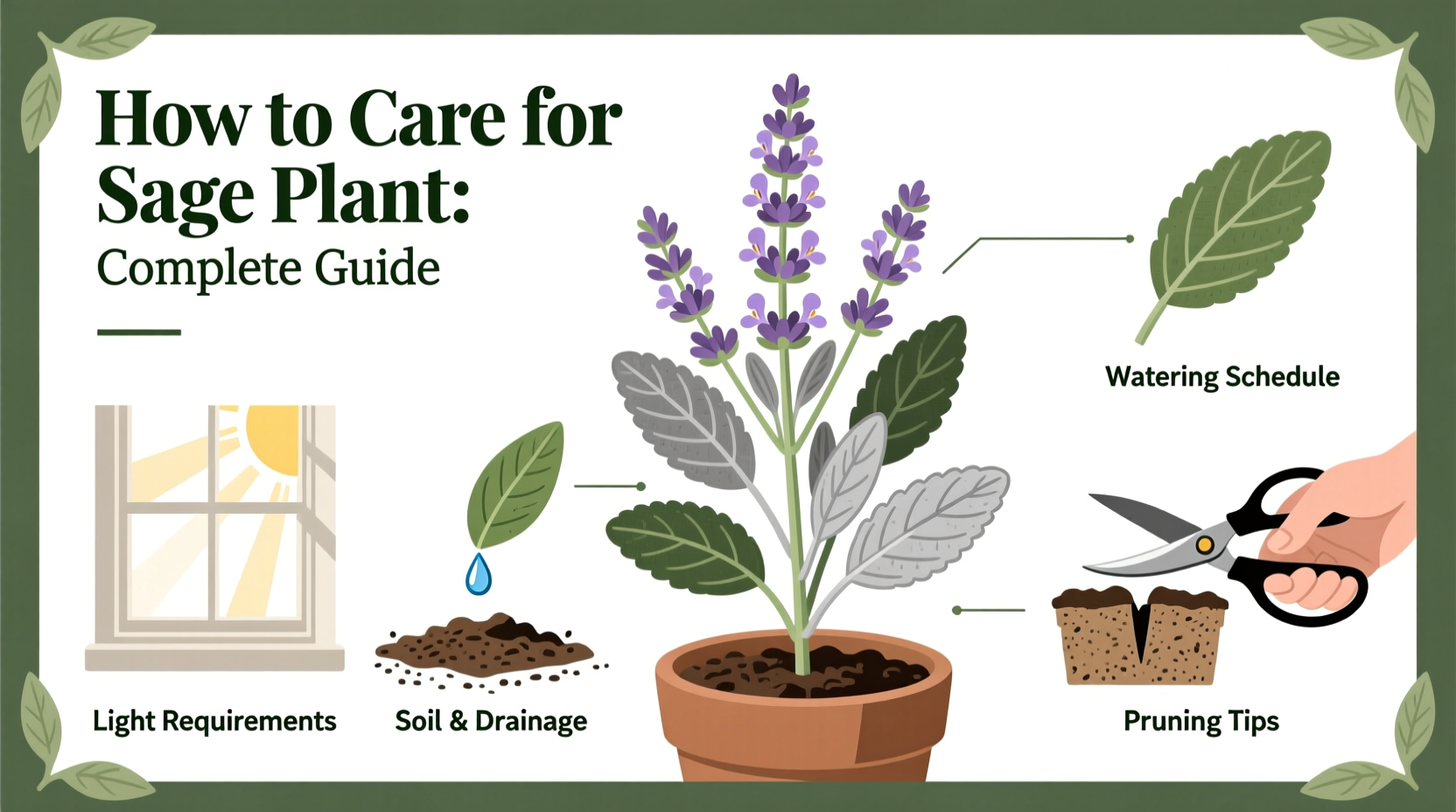 how to care for sage plant