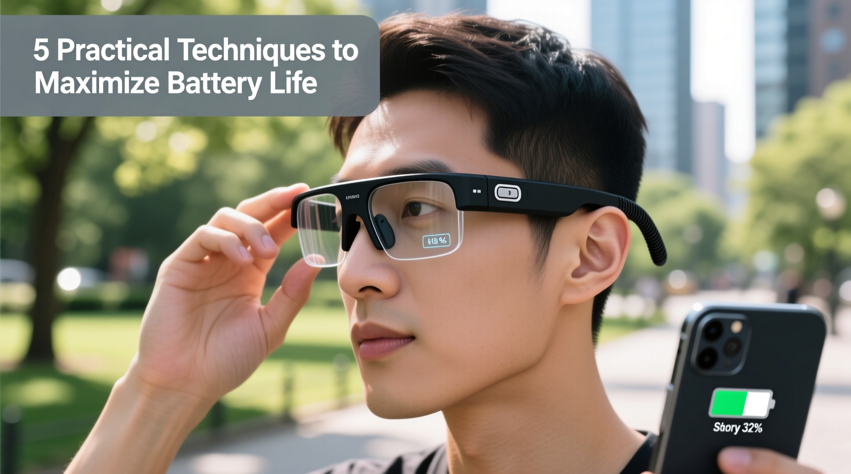 practical techniques to maximize battery life on smart camera glasses