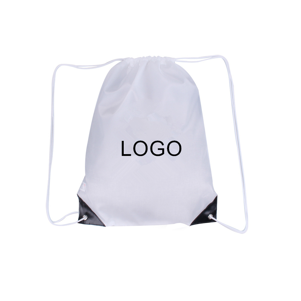 Custom Printed Eco friendly RPET Polyester Drawstring Bag RPET Eco Backpack