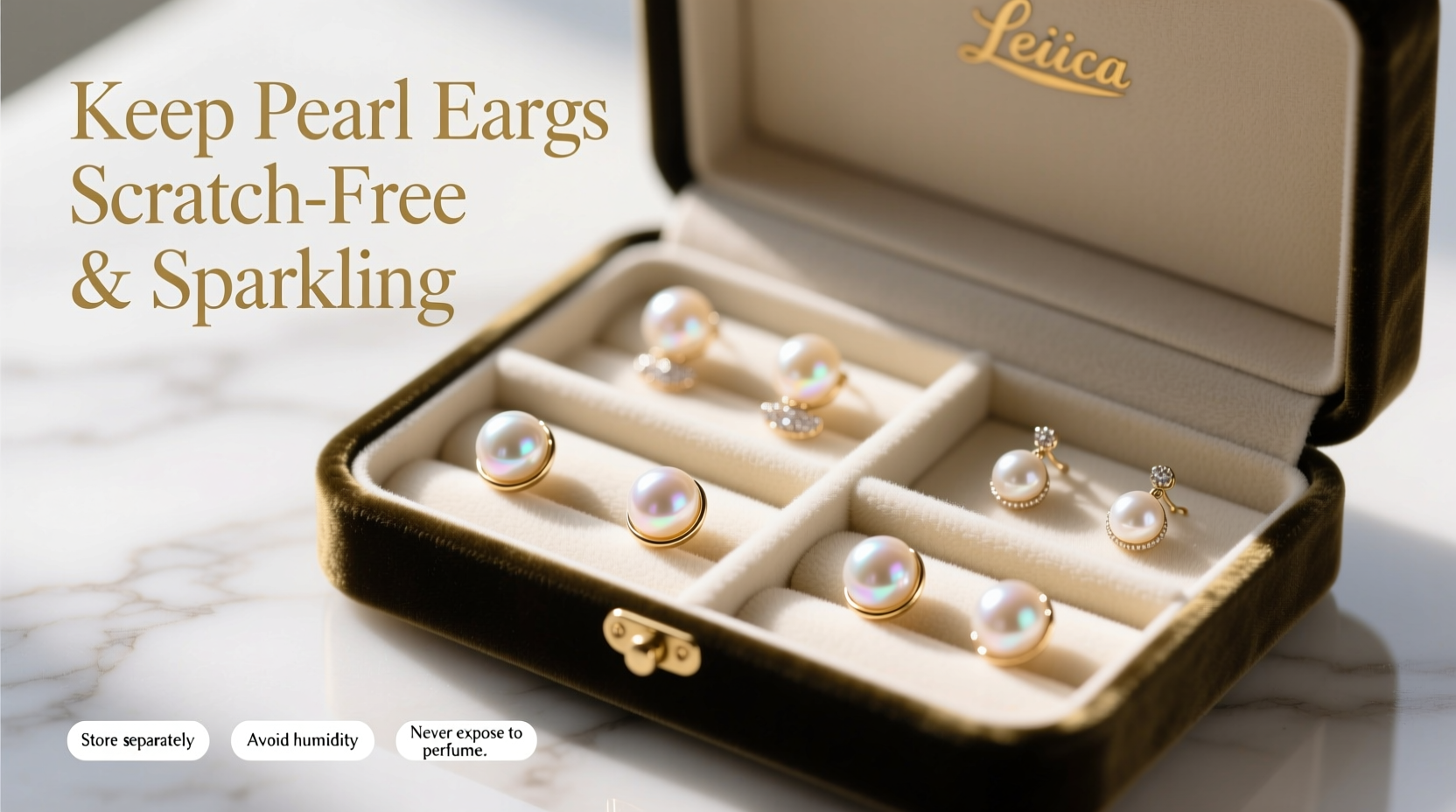best practices for storing pearl earrings to keep them scratch free and sparkling
