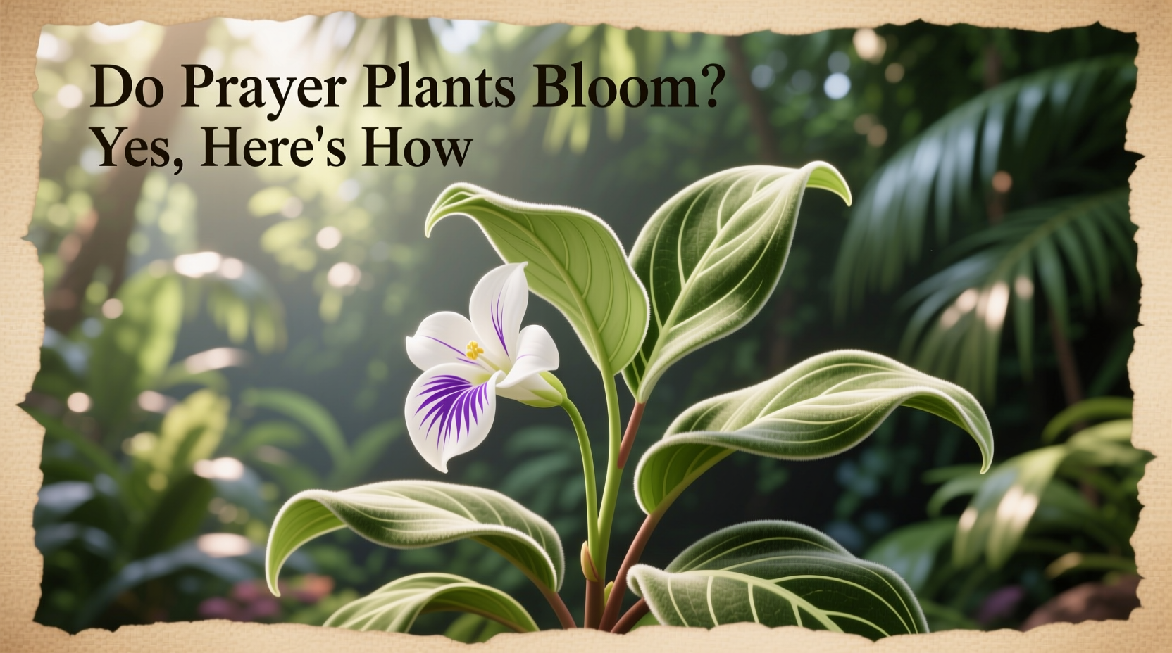 does prayer plant bloom