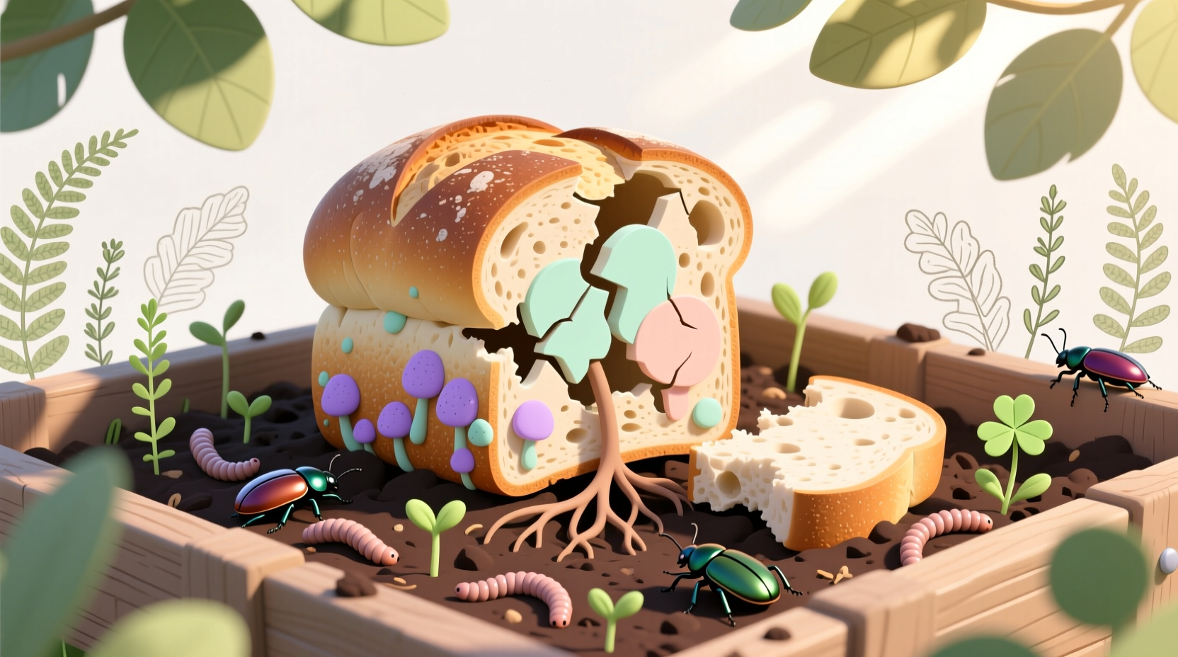 can you compost bread