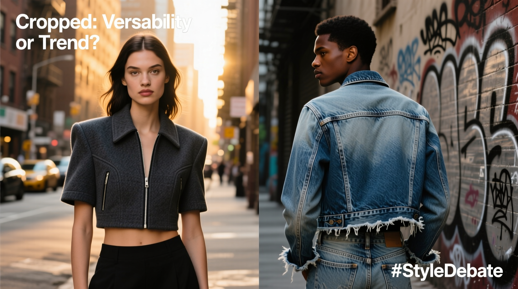 short jacket vs denim jacket are cropped styles really more versatile or just a trend